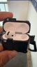 创思米适用于AirPods4保护套防摔机甲壳四代苹果无线蓝牙耳机套防丢智能开盖卡扣式带挂钩 黑色 实拍图
