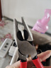 凯尼派克（KNIPEX）省力型钢丝钳8寸200mm德国工业级多功能夹持剪切老虎钳02 01 200 实拍图