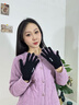 卡尔美（KELME）骑行手套男毛线手套冬季保暖手套防寒触屏手套跑步运动训练 黑色  实拍图