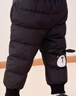 鸭鸭（YAYA）25新款儿童冬季外穿羽绒裤加厚可爱男童女童保暖裤 黑色 100 实拍图