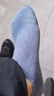 莫代尔6双袜子男100%纯棉短袜秋季10A抗菌防臭短筒袜吸汗透气四季船袜 实拍图
