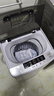 小鸭牌【官方店】全自动洗衣机小型宿舍迷你母婴儿童小孩宝宝专属家用出租房预约洗脱一体洗衣机小型迷你 5.0kg全自动【强力电机+终身联保】透明黑 全自动洗脱一体 实拍图