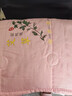 【京东快递】艾草驱蚊夏凉被 单双人可水洗机洗 不跑棉夏被 粉红色 70x100cm 实拍图