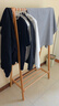 家逸衣帽架实木落地衣架卧室挂衣架可折叠衣架简约衣服架子榉木100CM 实拍图