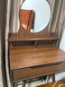 尋巧梳妆台卧室现代简约新款化妆台出租屋梳妆桌中式小户型带镜桌子 【单抽款】深胡桃色60CM 实拍图