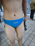 洲克（ZOKE）青少年儿童泳裤男中大童三角专业竞技训练舒适120626816 湖兰 16 实拍图
