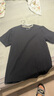 无印良品（MUJI） 男式 粗棉线 天竺编织 短袖T恤 打底衫男款 纯棉全棉 ABA18A2S 黑色 XS 160/80A 实拍图