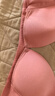 婧麒（JOYNCLEON）哺乳文胸孕妇内衣怀孕期哺乳薄款喂奶文胸产后前开扣无钢圈托聚拢 豆沙色3128【薄款透气聚拢】 90C 实拍图