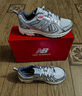 NEW BALANCE NB410官方夏季运动鞋男鞋女鞋复古户外越野百搭网面透气休闲鞋 白色/银色 宽鞋楦2E MT410KM5 36 (脚长22cm) 实拍图