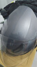 野马（YEMA）摩托车头盔男女士电动车3C认证大码半盔冬季保暖防雾电瓶车安全帽 均码-茉莉灰 透明镜片+防雾贴片 实拍图