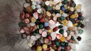 朴彩（PUCAI）南京雨花石原石天然石子鱼缸石头花盆彩色石子玛瑙鹅卵石 精品雨花石0.7-1cm1斤约320颗 实拍图