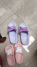 猪爸爸儿童拖鞋女童夏季2025新款室内防滑6-12岁三丽鸥宝宝亲子拖鞋紫36 实拍图