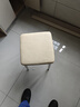 姗姗木艺椅子家用凳子可叠放餐椅客厅方凳轻奢软包化妆凳小板凳小椅子 实拍图