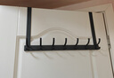 映生活太空铝门后挂钩卧室门上挂衣架挂衣钩免打孔衣服挂钩浴室置物架 枪灰色-加大加厚8钩(臂长30cm) 实拍图