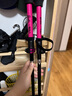 原始人登山杖超轻折叠手杖户外爬山徒步拐杖棍专业防滑多功能装备 【芭比联名】铝合金115cm折叠款仙女粉 实拍图