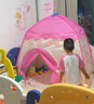 小斑鸠(little dove)儿童帐篷室内游戏屋/大号家用宝宝男女孩公主房城堡帐篷/玩具生日礼物 粉色城堡(不含垫) 实拍图