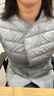 雪中飞经典新款基础舒适轻薄羽绒便捷短款保暖羽绒小马甲轻盈便携舒适 静谧灰|8210-女 M 165/88A 实拍图