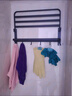 京东物流 毛巾架卫生间免打孔浴巾架一体挂架厕所浴室收纳置物架 【加厚防锈】60CM双折叠浴巾架 实拍图