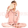 诺宜（NuoYI）月子装月子服纯棉哺乳衣孕产妇家居服睡衣J38158条纹粉色XXL 实拍图