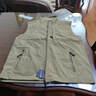 皮尔卡丹（pierre cardin）马甲男春秋季户外运动工装大码无袖背心多口袋宽松坎肩运动外套男 卡其色 XL 实拍图