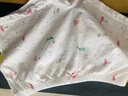 好孩子（gb）儿童内裤女 母婴A类女孩纯棉内裤 5A抗菌平角内裤女-3条装本白 实拍图