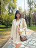 viney新款牛皮斜挎包包女包轻奢小方包单肩生日礼物送女友老婆 【棕色】高级感实用洋气高端腋下包 时尚百搭品牌小众豆腐包 实拍图