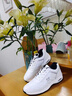 赫尼保罗【头层牛皮】运动鞋男真牛皮软底品牌男鞋透气商务休闲鞋旅游鞋男 白色 41 (255mm) 运动鞋码 实拍图
