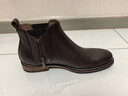 CAPLOST意大利复古中帮英伦鞋男士皮靴拉链短靴切尔西靴 原创设计 咖啡 39 实拍图