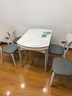 全友家居 现代简约风岩板餐桌椅组合小户型可伸缩功能家用吃饭桌子 实拍图