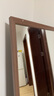 美式穿衣镜复古落地镜全身镜壁挂试衣镜贴墙家用镜子服装店更衣镜 欧式胡桃木 50*160cm 实拍图