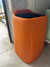 朴厨无盖垃圾桶18L家用双层大号客厅卧室厨房卫生间大容量纸篓橙色 实拍图