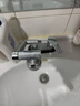 尊驰卫浴洗脸盆水龙头冷热面盆龙头浴室精铜双孔卫生间洗手台盆混水阀 【亮银机械臂】万向双档防溅出水 实拍图