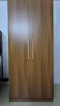 衣柜家用卧室出租房用简易组装经济型木质儿童小户型收纳柜子衣橱 【两门】新款80*50*180橡木色 自行安装【送货楼下】 实拍图
