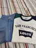 李维斯（Levi's）儿童装长袖T恤秋季新款男童女童上衣宝宝打底衫 糖果白 160 /76 【建议身高152-158cm】 实拍图