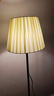 乐珊北欧简约节能布艺落地灯客厅书房酒店卧室床头装饰台灯落地立式灯 米黄色灯罩+三色变光12W+黑杆 实拍图
