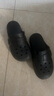 朴西厚底包头半拖女士夏外穿洞洞鞋 珍珠黑  35-36 实拍图