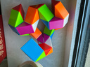 奇艺魔方百变魔尺3-4-6岁以上儿童男女小孩节日礼物玩具 72段彩虹色 实拍图