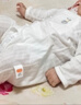 贝瑞加（Babyprints）婴儿连体衣2件装新生儿纯棉内衣长袖四季爬服宝宝哈衣薄款 白黄59 实拍图