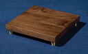 铜师傅 黑胡桃原木《底座》工艺品摆件方形实木底座 底座(15厘米*15厘米) 实拍图