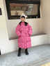 G.DUCKKIDS童装女童羽绒服冬季2025新款儿童外套白鸭绒中长款连帽衣服小女孩 星星玫红色【高品质棉服】 120 尺码5~6岁【110-120cm】 实拍图