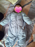 迷你巴拉（minibala）【轻暖绒】巴拉羽绒连体衣婴儿宝宝儿童蛋形保暖萌趣冬季外套 冰蓝80934 90 实拍图