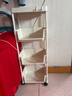 费林斯曼可移动书架置物架书架落地书包置物架收纳架零食架小推车小书架 【福利款】四层带盖 实拍图