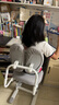 益威（EIEV）儿童学习椅可升降学生椅子儿童写字椅儿童小学生座椅电脑椅可调节 升降脚踏+9cm追背+手摇标准款-灰 实拍图