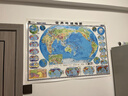高清水晶地图 北斗水晶地理版地图套装 中国地图+世界地图 学生地理学习必备 防水桌面墙贴挂画背景墙面装饰 地图挂图 环保材质 0.94*0.69米 实拍图