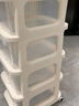 顺优小推车置物架落地抽屉式收纳柜零食柜置物架家用玩具杂物储物柜 3层 透明色 大容量顺滑抽屉 实拍图