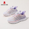 ABC KIDS童鞋男女童运动鞋中大童休闲鞋飞织儿童跑步鞋3152PY粉紫33 实拍图