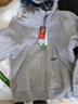 左西童装男童卫衣2025新款外套连帽儿童开衫大童休闲上衣 灰色 150 实拍图