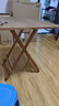 木马人简易免安装折叠桌餐桌饭桌餐桌椅收纳桌椅小方桌长木桌子茶几茶桌 升级款-茶色正方形70*70 实拍图