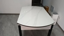 奥利克丝 亮光岩板餐桌椅组合 现代简约实木餐桌可伸缩折叠圆桌吃饭桌子 亮光雪山白-黑白框架轻奢皮椅款 1.35米 单餐桌【12MM加厚岩板】 实拍图