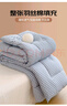 雅鹿·自由自在被子被芯加厚秋冬天季空调棉被褥200x230cm 6斤蓝小格 实拍图